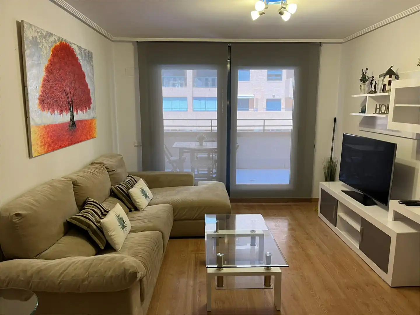 Living room of Flat for sale in Alboraya  with Air Conditioner, Terrace and Swimming Pool