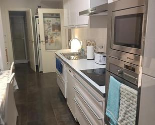 Kitchen of Flat for sale in  Madrid Capital  with Air Conditioner, Heating and Private garden