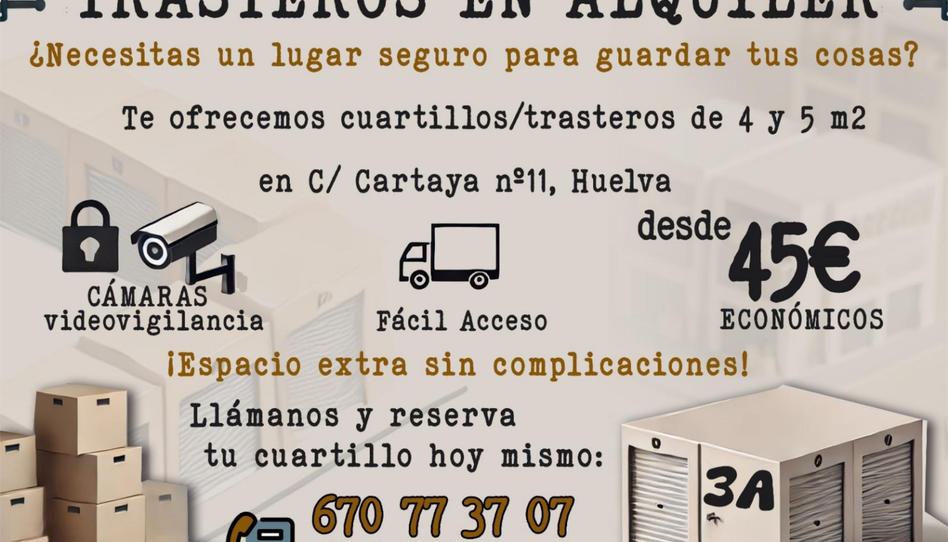 Foto 1 de Traster de lloguer a Calle Cartaya, 11, Molino de la Vega, Huelva