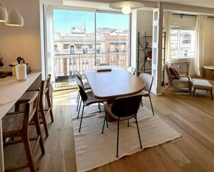 Dining room of Flat to rent in  Madrid Capital  with Air Conditioner and Balcony