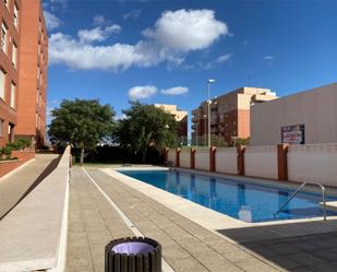 Swimming pool of Flat for sale in  Almería Capital  with Private garden, Parquet flooring and Storage room