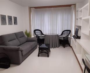 Living room of Flat for sale in Santiago de Compostela   with Heating, Parquet flooring and Storage room