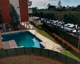 Swimming pool of Flat for sale in Roquetas de Mar  with Air Conditioner, Private garden and Parquet flooring