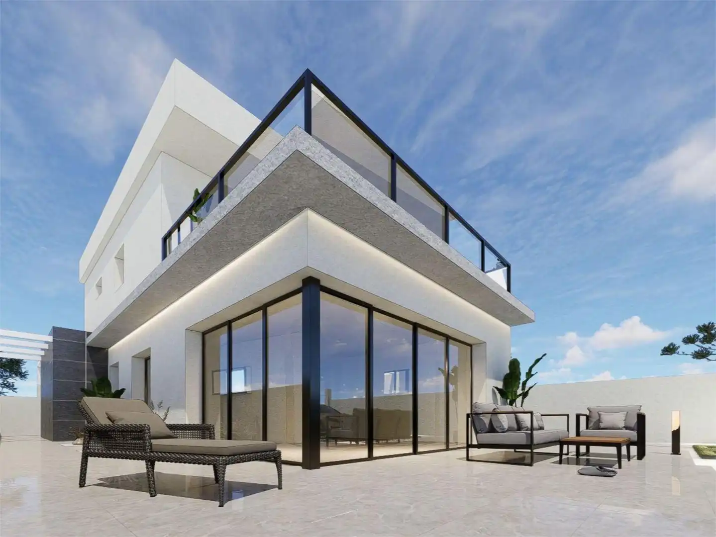 Casa adosada en venta en Calle Antonio Godoy, 18, Pilar de la Horadada ciudad Vista exterior de Casa adosada en venta en Pilar de la Horadada con Jardín privado, Terraza y Piscina