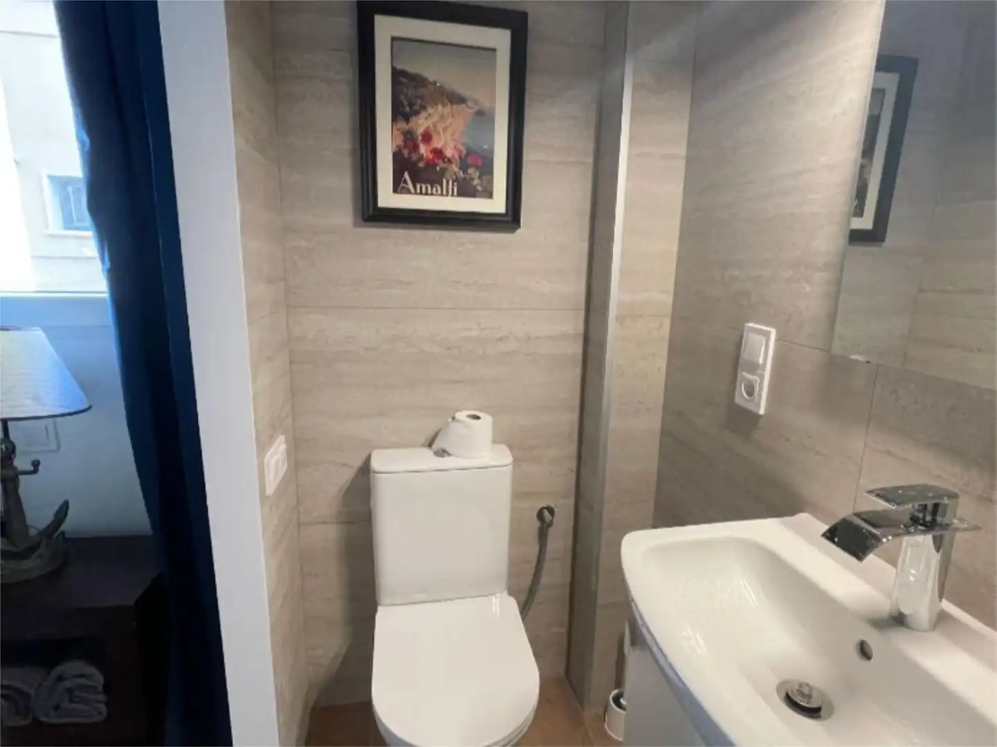 Flat for rent in Carrer d'Alcanar, 19, La Barceloneta Bathroom of Flat for rent in Barcelona with Air Conditioner, Heating and Furnished