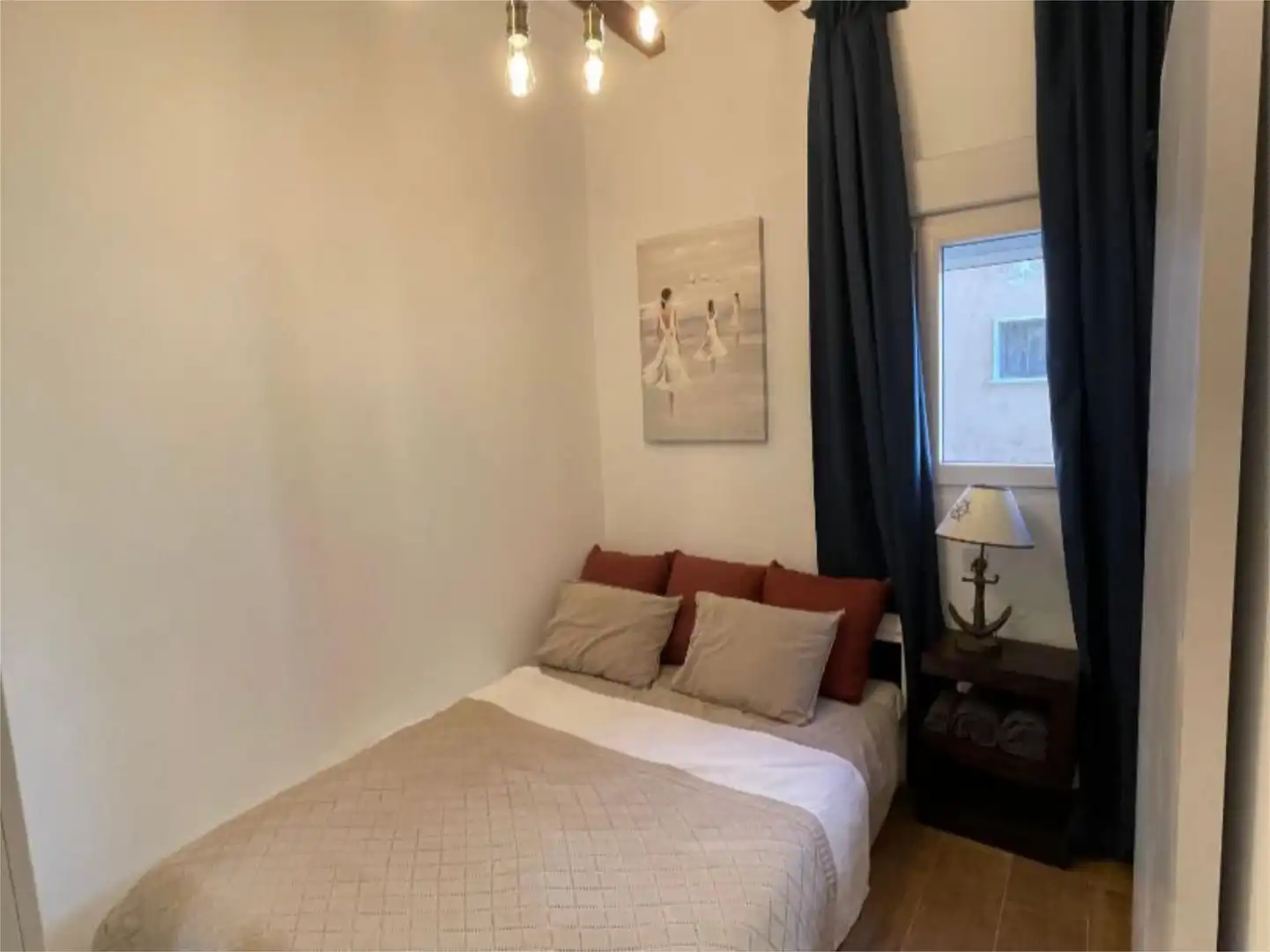 Flat for rent in Carrer d'Alcanar, 19, La Barceloneta Bedroom of Flat for rent in Barcelona with Air Conditioner, Heating and Furnished