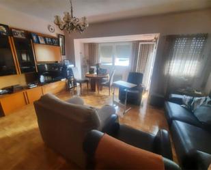 Living room of Flat for sale in  Madrid Capital  with Air Conditioner, Terrace and Swimming Pool