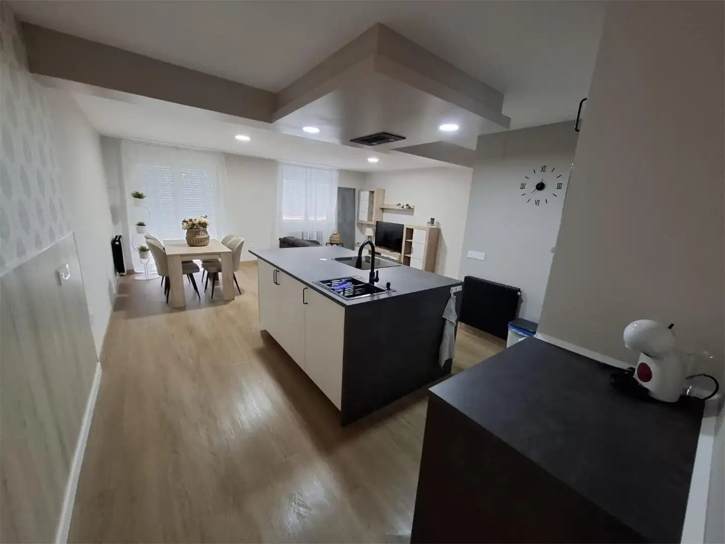 Cocina de Piso de alquiler en Astorga con Calefacción, Parquet y Amueblado