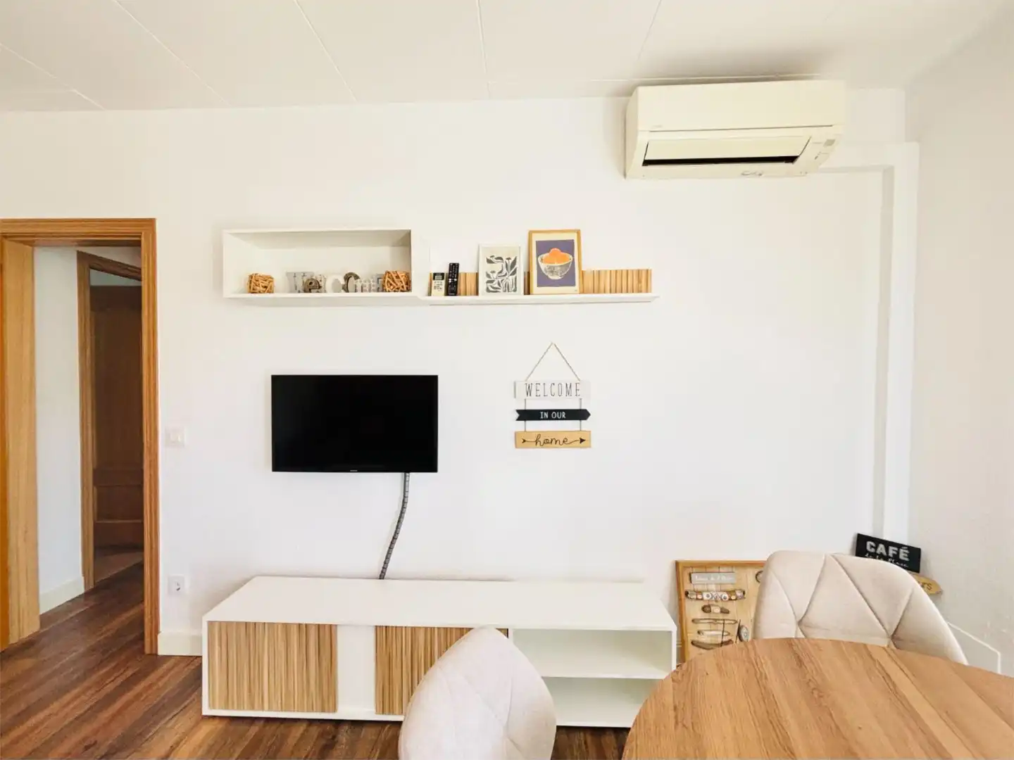 Wohnzimmer von Wohnung zum Verkauf in Roses mit Klimaanlage und Terrasse