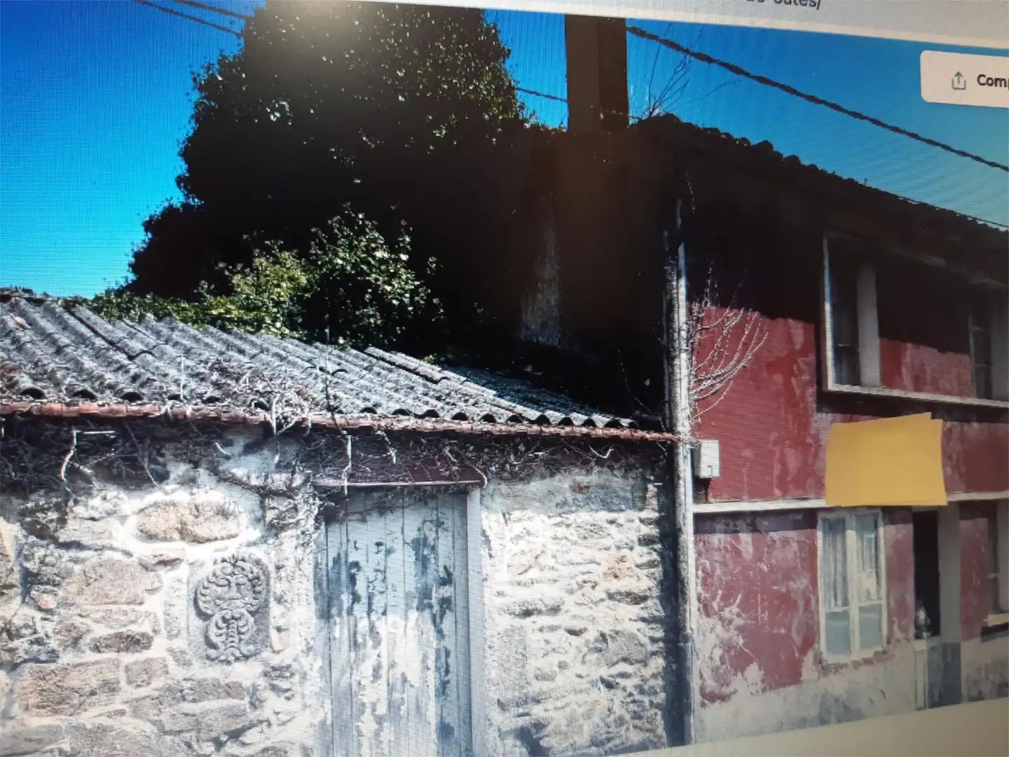 Vista exterior de Casa adosada en venta en Outes con Terraza