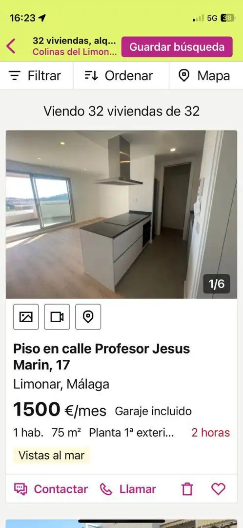 Flat for rent in Calle Profesor Jesus Marin, 15, Limonar Kitchen of Flat for rent in Málaga Capital with Terrace and Swimming Pool