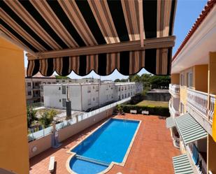 Swimming pool of Study to rent in Sanxenxo  with Private garden, Terrace and Storage room