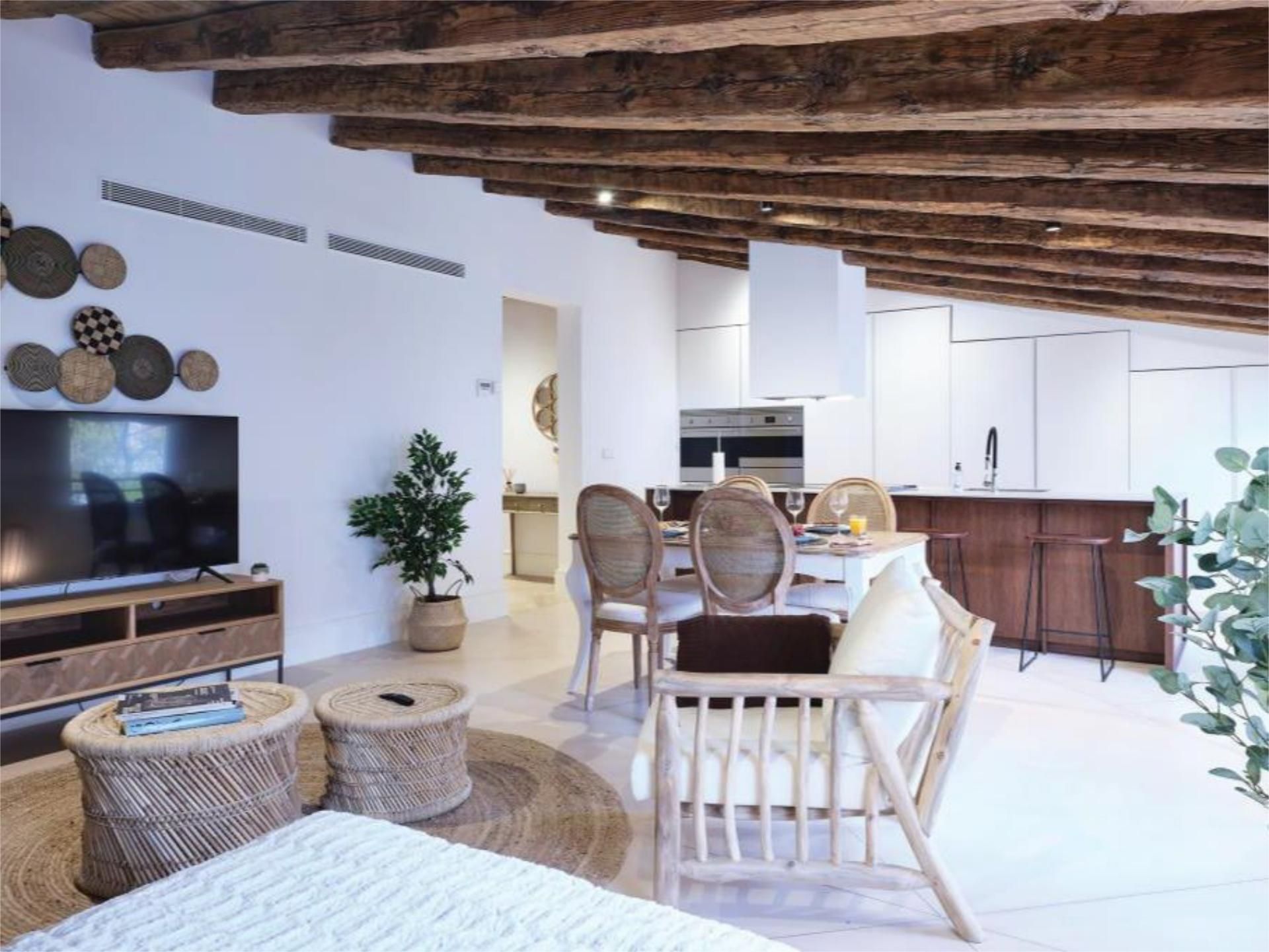 Living room of Attic to rent in  Madrid Capital  with Terrace