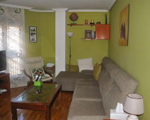 Living room of Flat for sale in Ponferrada  with Parquet flooring, Terrace and Furnished