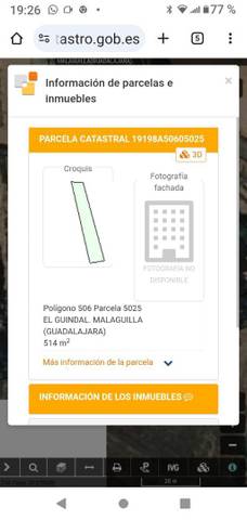 Terreno no urbanizable en Venta en Calle de la Soledad, 33 en Malaguilla