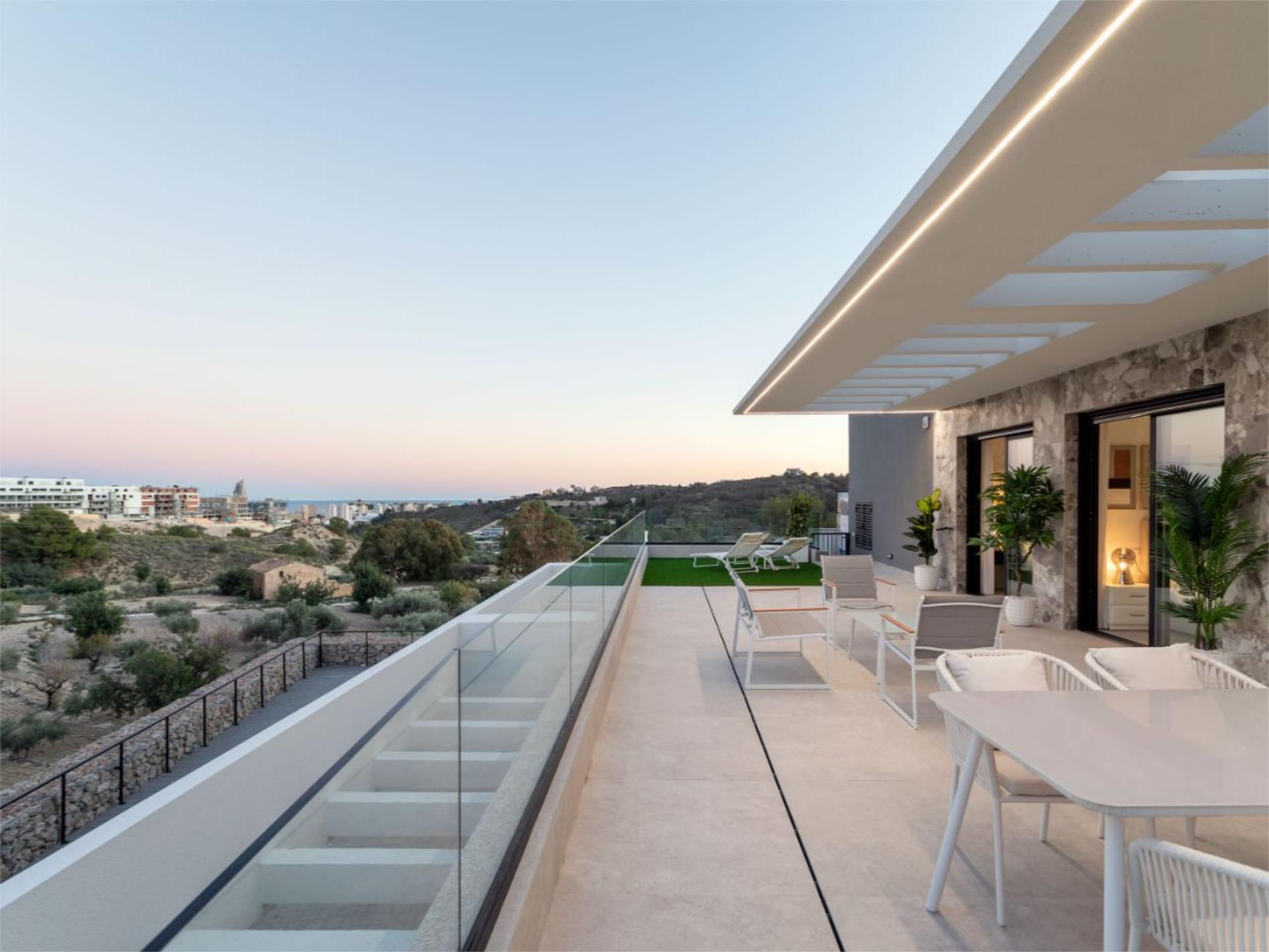 Terrace of Flat for sale in Finestrat  with Air Conditioner, Terrace and Swimming Pool