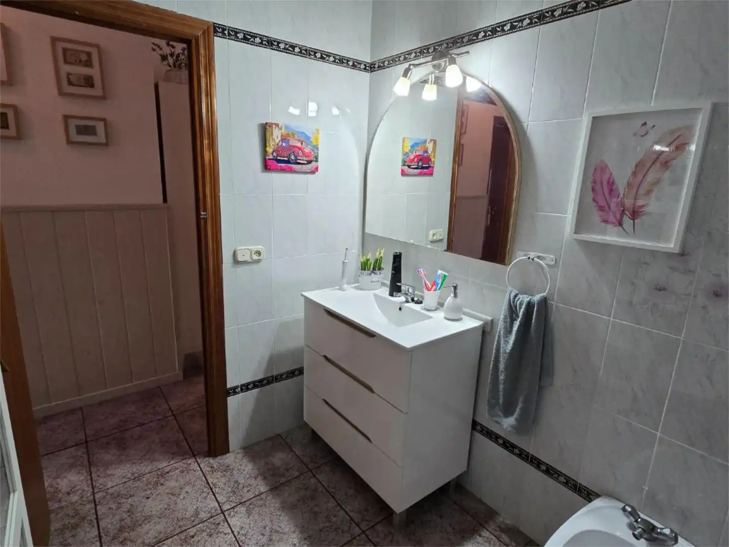 Baño de Casa adosada en venta en Santa Ana la Real con Calefacción, Terraza y Trastero