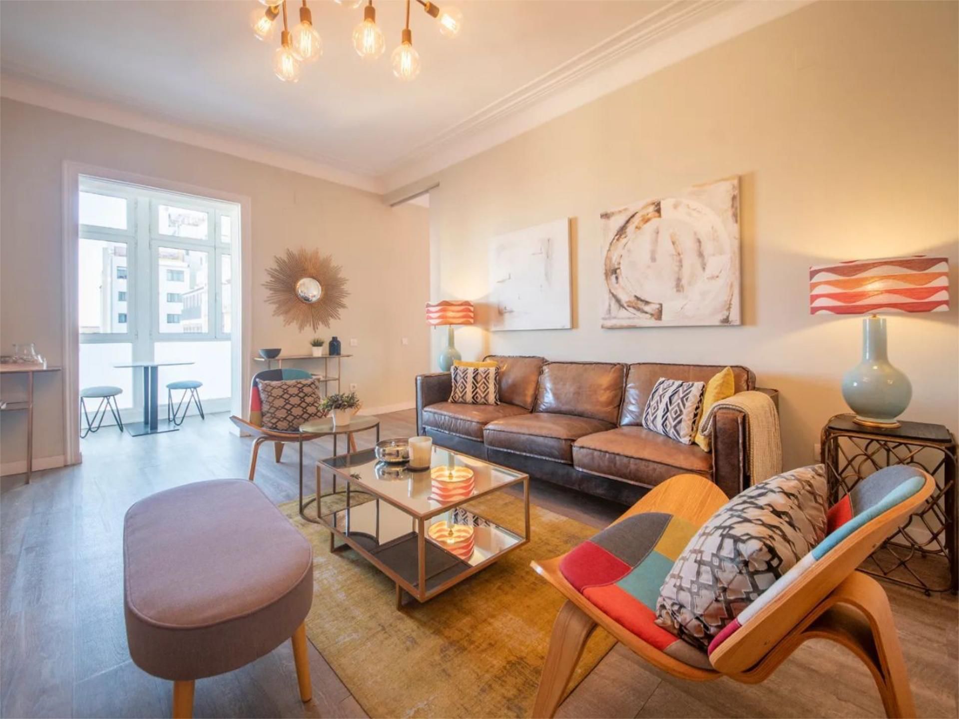 Living room of Flat for sale in  Barcelona Capital  with Air Conditioner