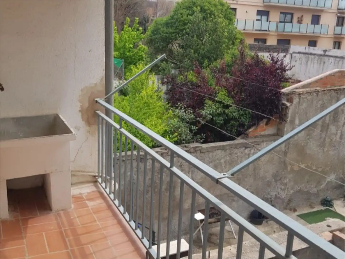 Terrasse von Geschaftsraum zur Miete in Vilafranca del Penedès mit Heizung, Parkett und Möbliert