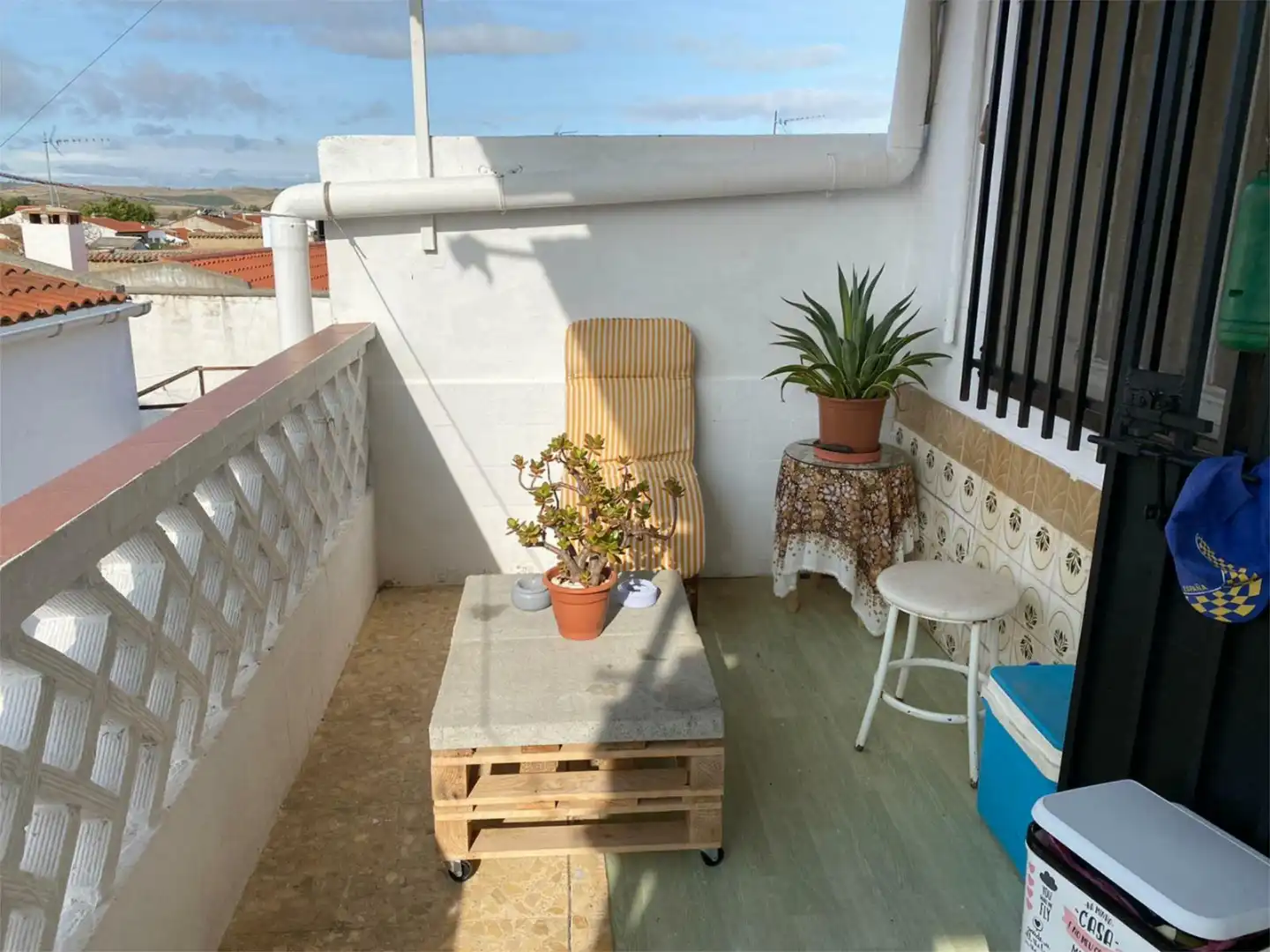 Terrassa de Casa adosada en venda en Villagonzalo amb Aire condicionat, Calefacció i Jardí privat