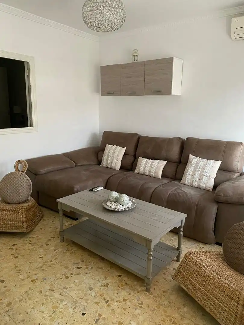 Sala d'estar de Casa adosada en venda en Villagonzalo amb Aire condicionat, Calefacció i Jardí privat