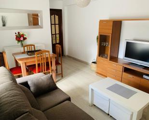 Living room of Flat for sale in Santander  with Heating, Parquet flooring and Furnished