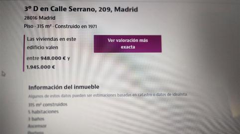 Foto 3 de Piso en venta en Calle de Serrano, 209, Hispanoamérica - Bernabéu,  Madrid Capital