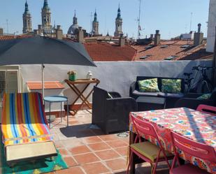 Terrace of Attic to rent in  Zaragoza Capital  with Air Conditioner, Parquet flooring and Terrace