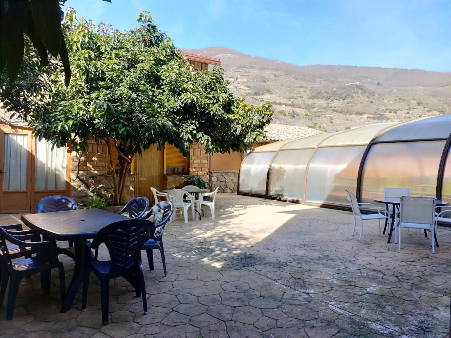 Terrassa de Casa o xalet en venda en Navaconcejo amb Aire condicionat i Piscina