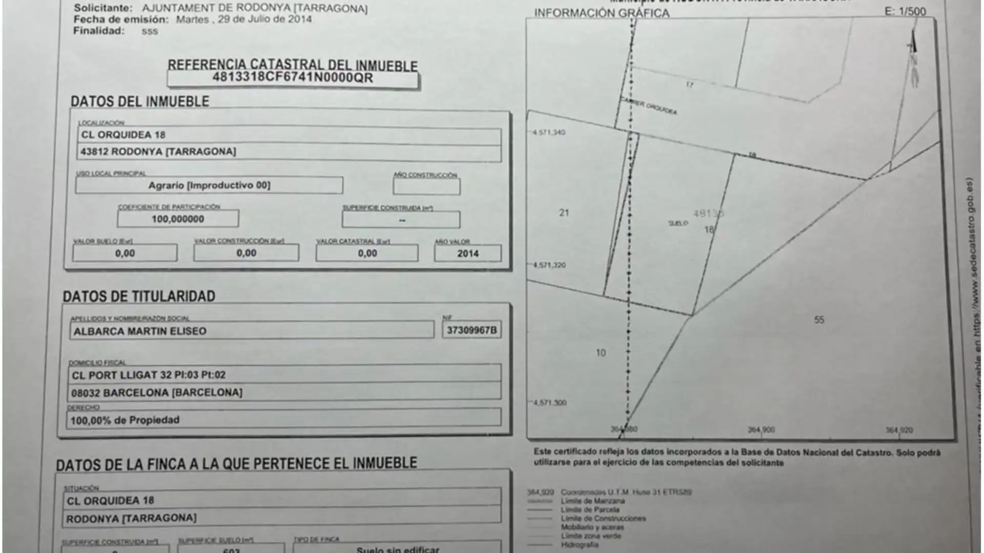 Terreno en venta en Carrer Orquidia, 18, Rodonyà Terreno en venta en Rodonyà