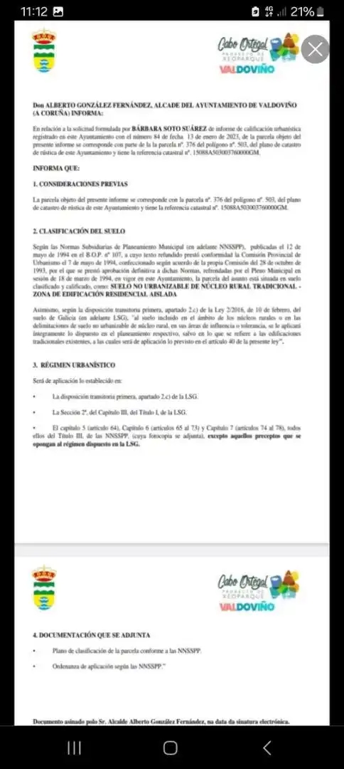 Constructible Land for sale in Lugar Lourido, 2, Valdoviño Garden of Constructible Land for sale in Valdoviño
