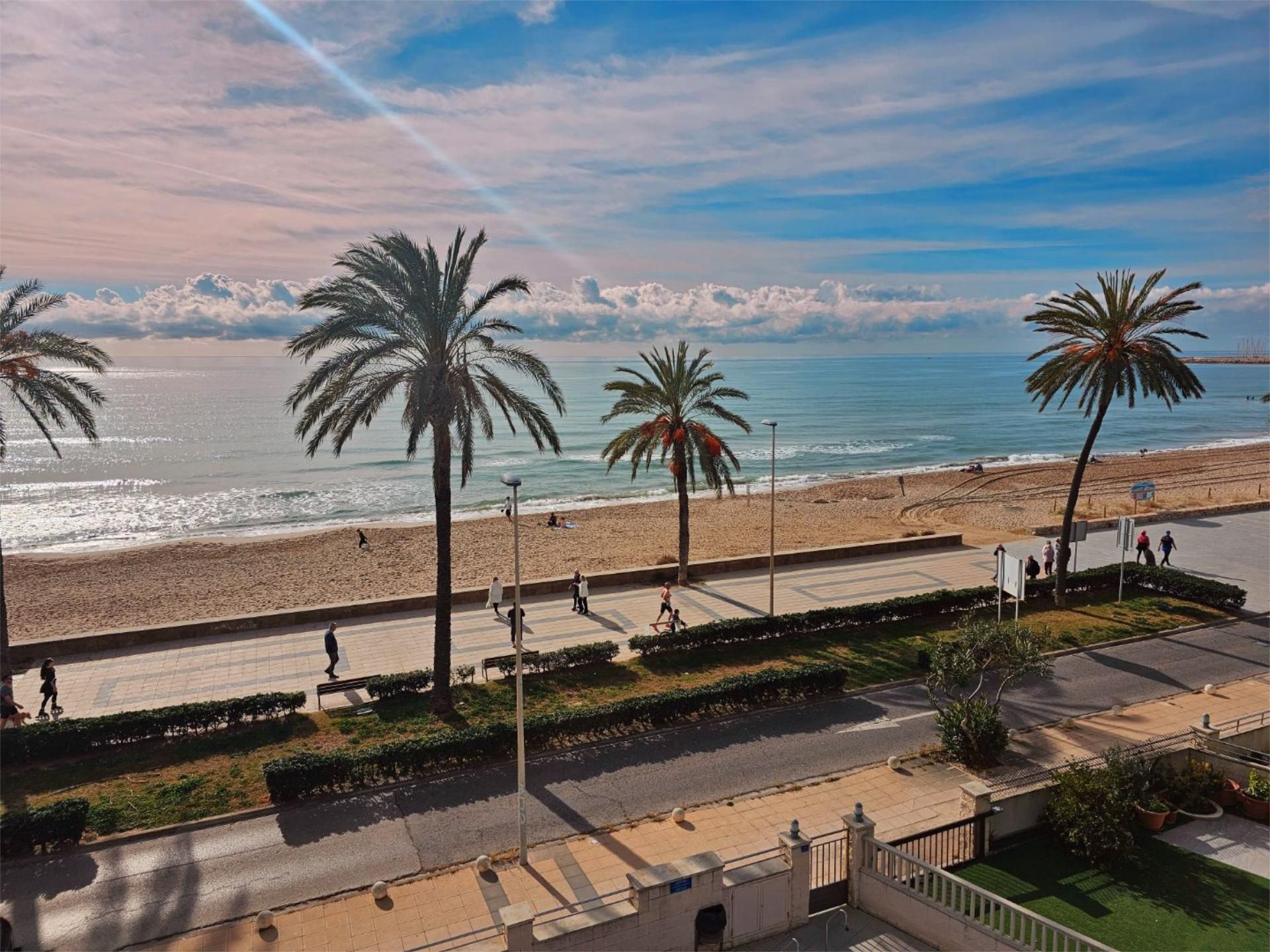 Exterior view of Flat for sale in Cunit  with Air Conditioner, Terrace and Swimming Pool