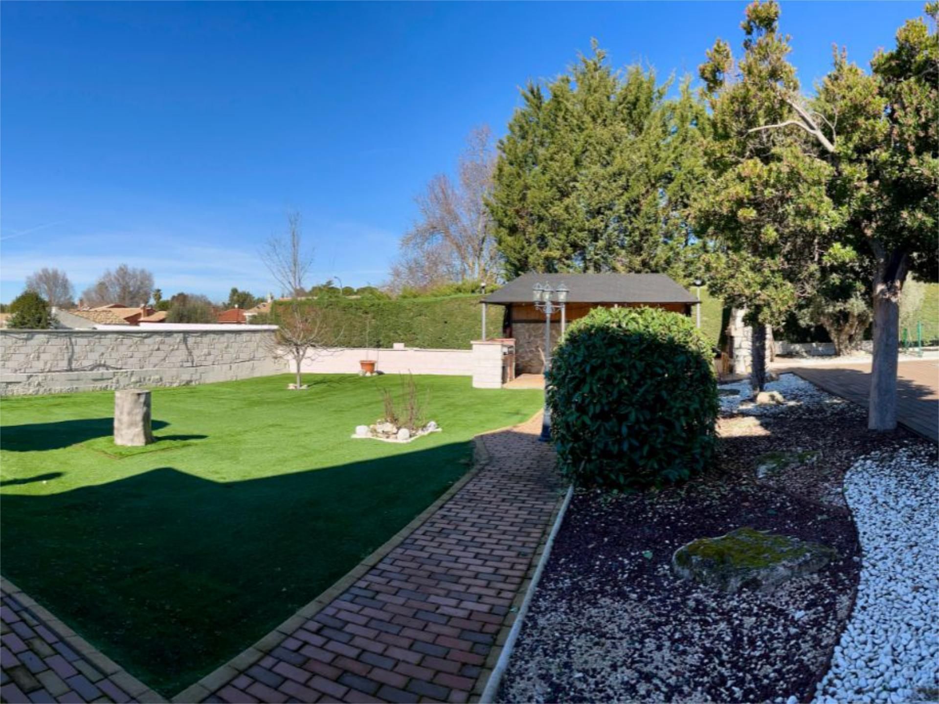 Garten von Wohnung zum verkauf in Villar del Olmo mit Klimaanlage, Heizung und Privatgarten
