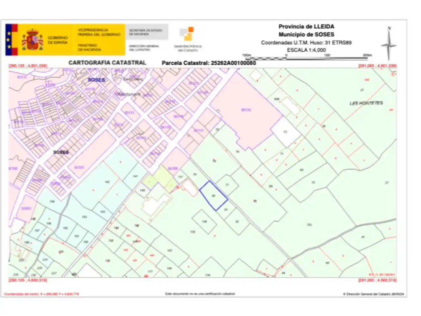 Land for sale in Soses