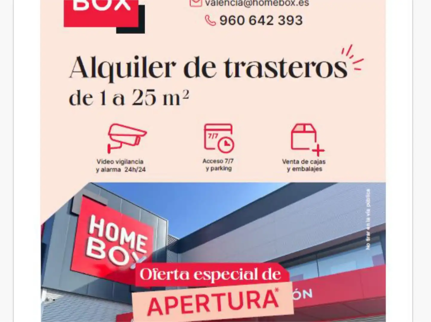 Trastero de alquiler en Valencia