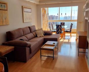 Living room of Flat to rent in Villajoyosa / La Vila Joiosa  with Air Conditioner, Heating and Parquet flooring