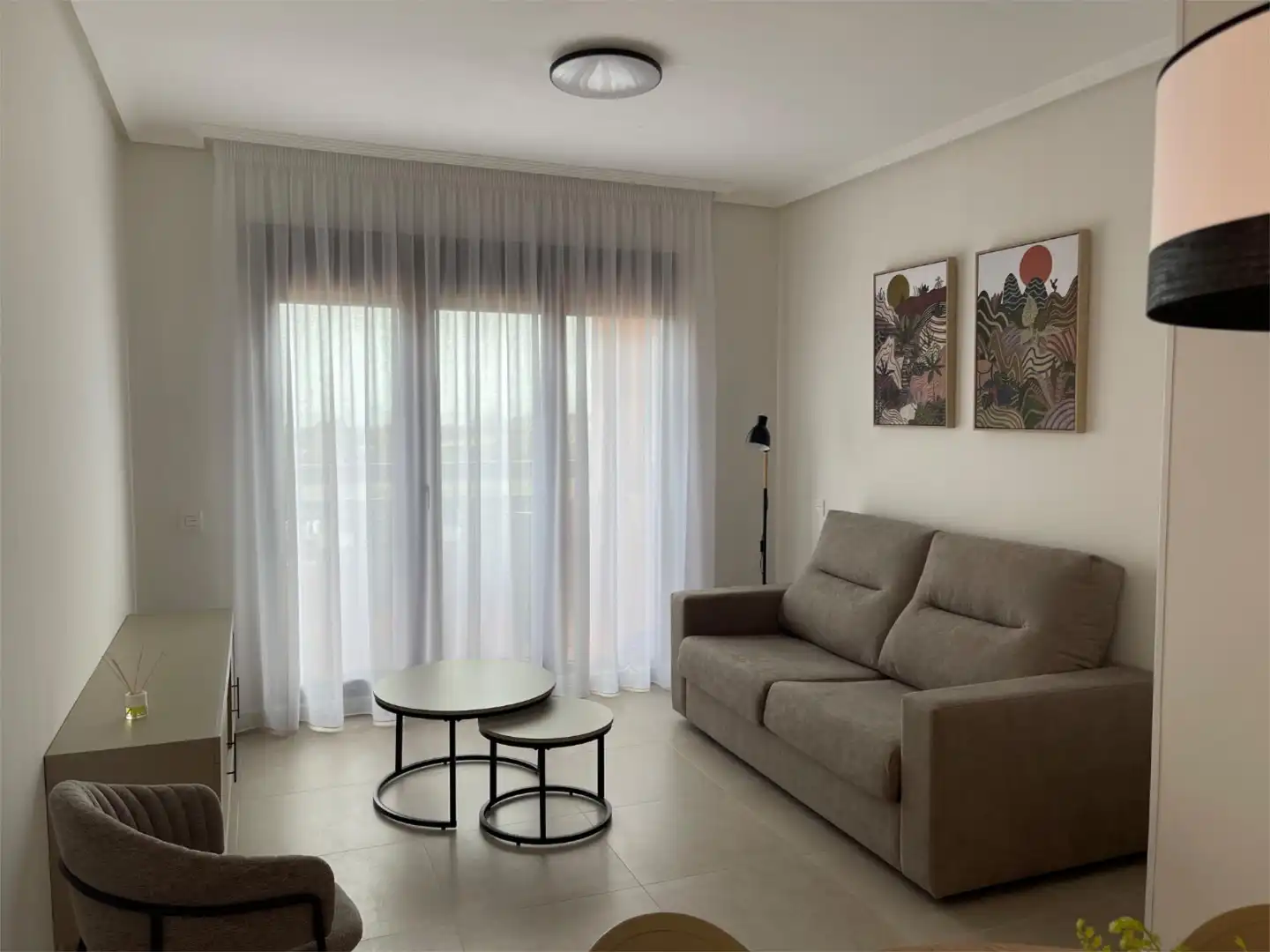 Living room of Flat for rent in Los Alcázares  with Air Conditioner, Heating and Private garden