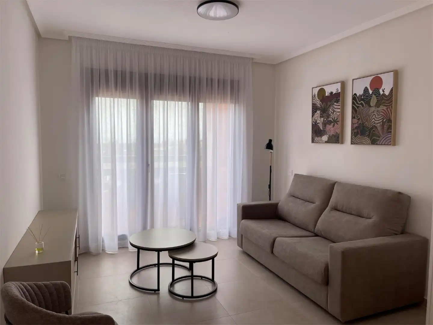 Living room of Flat for rent in Los Alcázares  with Air Conditioner, Heating and Private garden