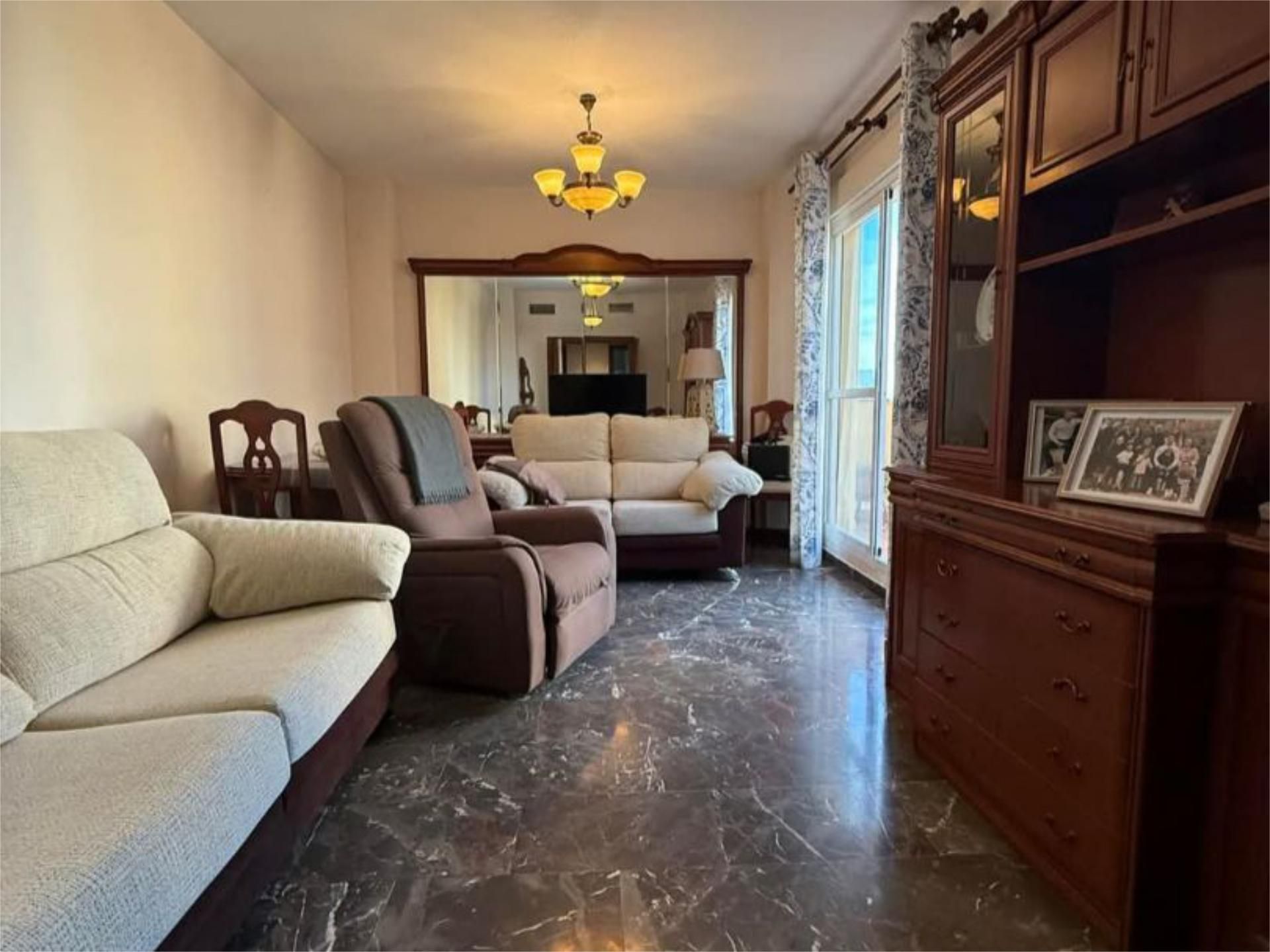 Living room of Flat for sale in Badajoz Capital  with Air Conditioner, Heating and Terrace