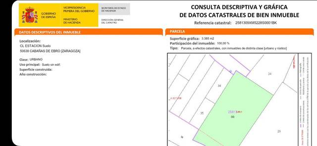 Terreno urbanizable en Venta en Calle Estación, 17 en Cabañas de Ebro