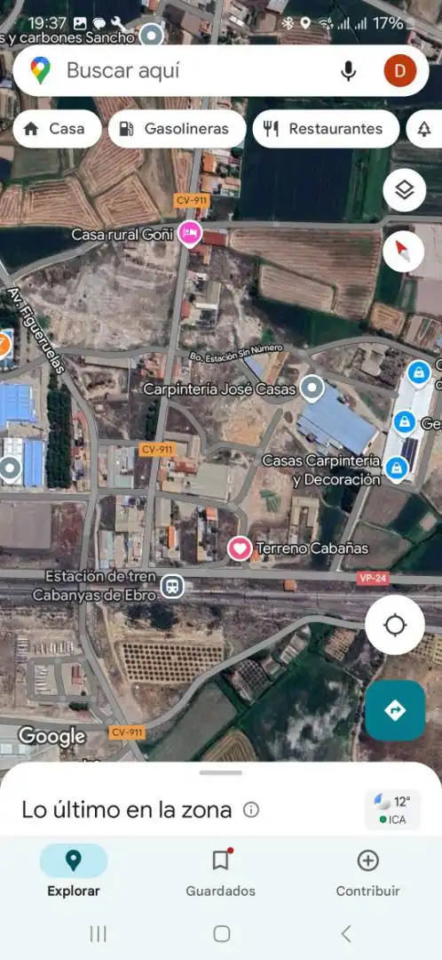 Vista exterior de Urbanitzable en venda en Cabañas de Ebro