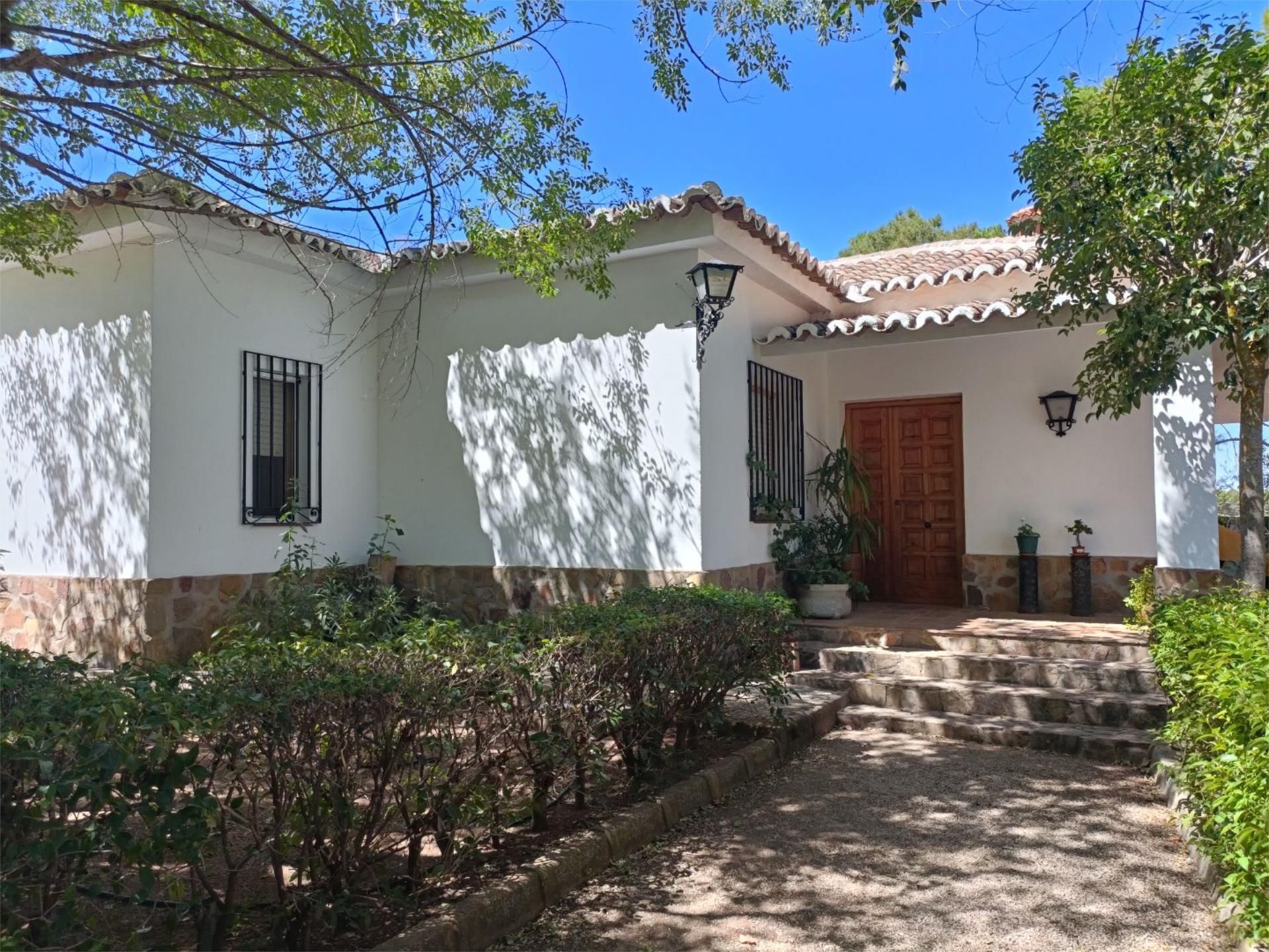 Vista exterior de Pis en venda en Valdepeñas amb Jardí privat, Piscina i Moblat
