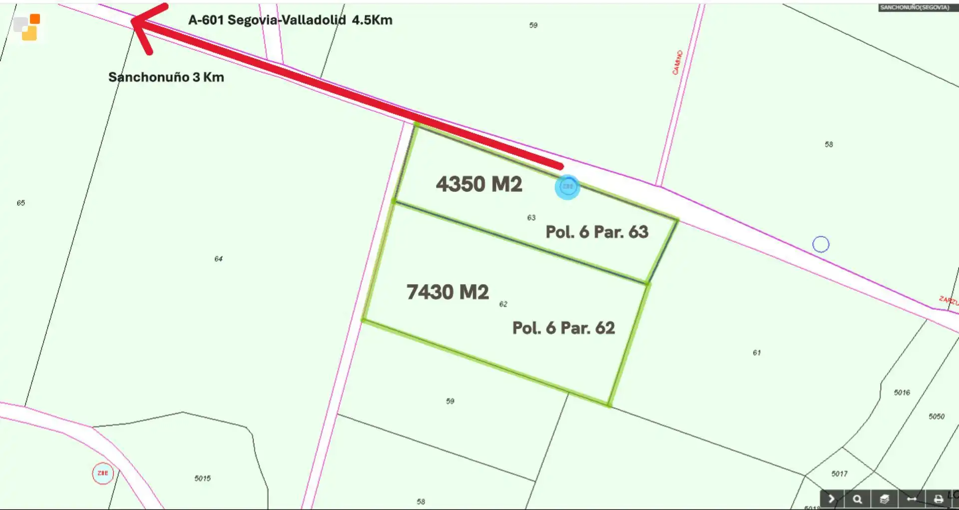 Grundstücke zum Verkauf in Calle Calvo Sotelo, Sanchonuño Grundstücke zum Verkauf in Sanchonuño