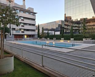 Piscina de Pis de lloguer en  Madrid Capital amb Aire condicionat, Calefacció i Jardí privat