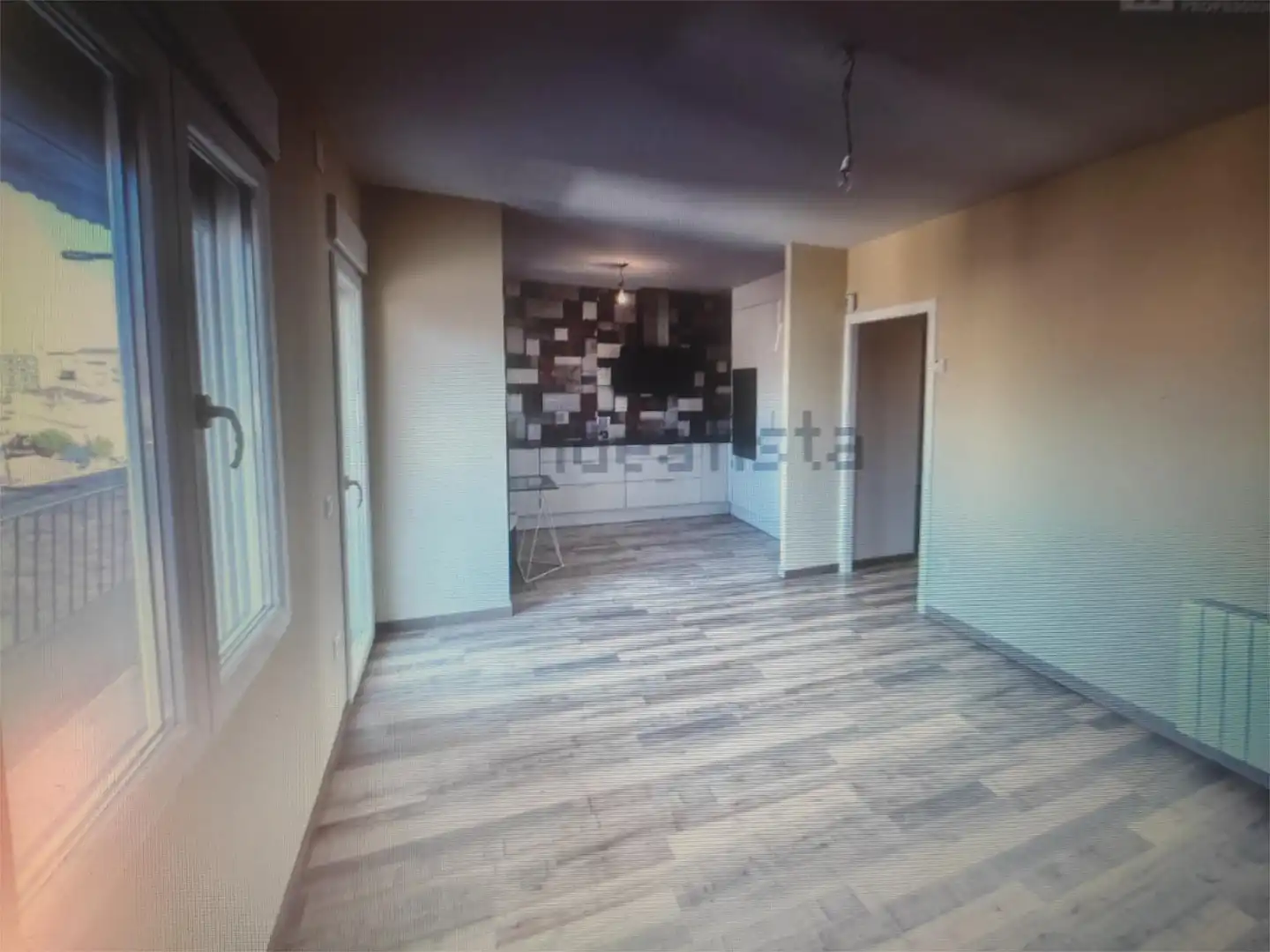 Sala de estar de Piso en venta en Almacelles con Calefacción, Parquet y Terraza