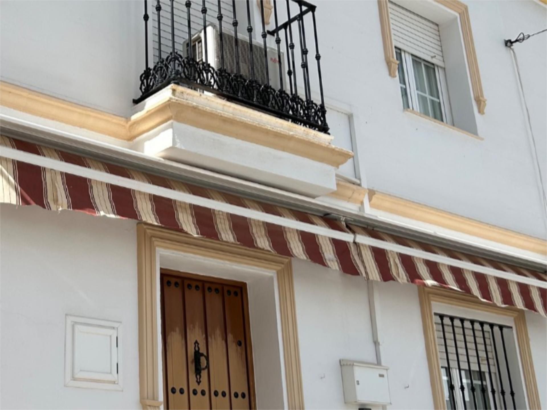 Exterior view of Single-family semi-detached for sale in El Gastor  with Air Conditioner, Storage room and Furnished