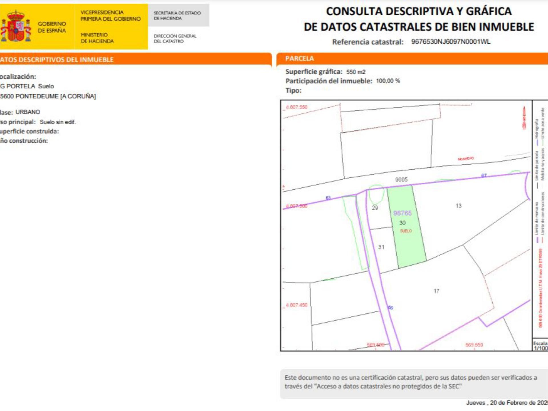 Constructible Land for sale in A Estrada 