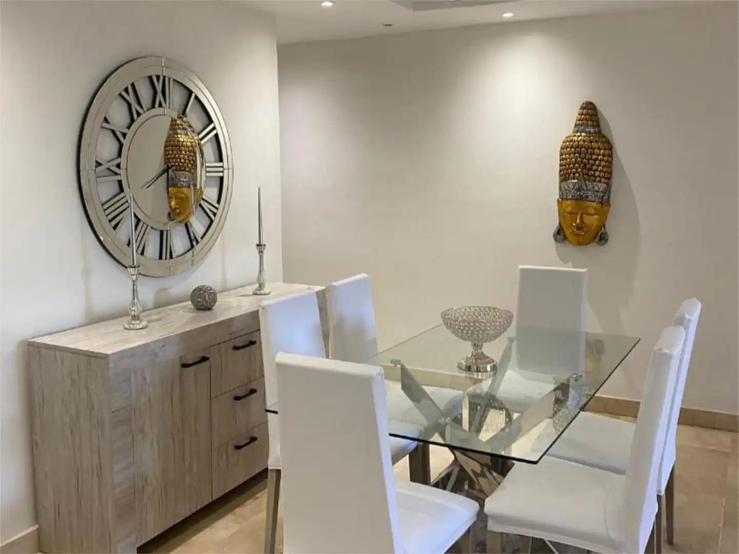 Esszimmer von Wohnung zur Miete in Marbella mit Klimaanlage, Heizung und Privatgarten