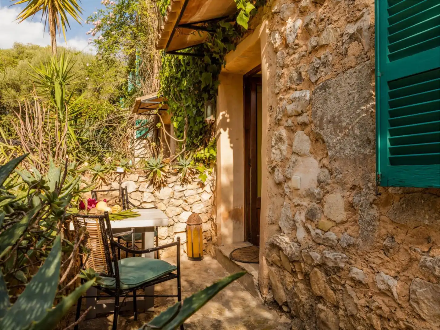 Wohnung zur Miete in Diseminado Poligono 4, 957, Sant Llorenç des Cardassar Garten von Wohnung zur Miete in Sant Llorenç des Cardassar mit Klimaanlage, Privatgarten und Terrasse