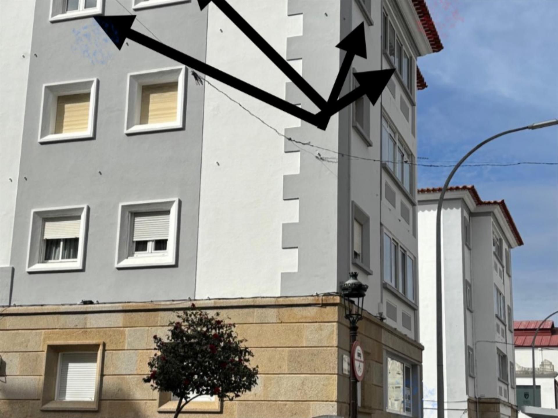 Vista exterior de Pis en venda en Vilagarcía de Arousa amb Calefacció i Balcó